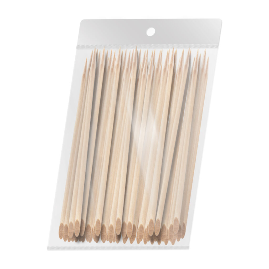 100 Palitos De Madera Para Cutículas De Manicura De 15 Cm Ocho Nails
