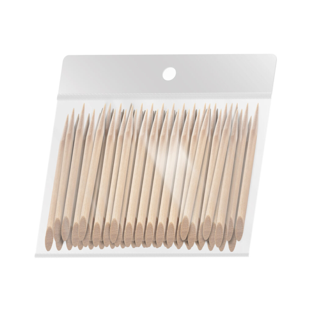 100 Palitos De Madera Para Cutículas De Manicura De 6