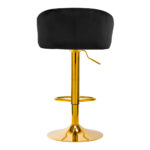 4Rico Bar Hocker Qs-B16G Terciopelo Negro 3