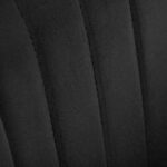 4Rico Bar Hocker Qs-B16G Terciopelo Negro 4