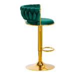 4Rico Bar Hocker Qs-B313A Terciopelo Verde 1