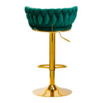 4Rico Bar Hocker Qs-B313A Terciopelo Verde 3