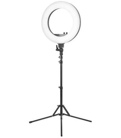 Anel luminoso preto de 18" 48W + tripé