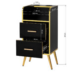 Ayudante De Peluquería Gabbiano Trix Dorado Y Negro 6