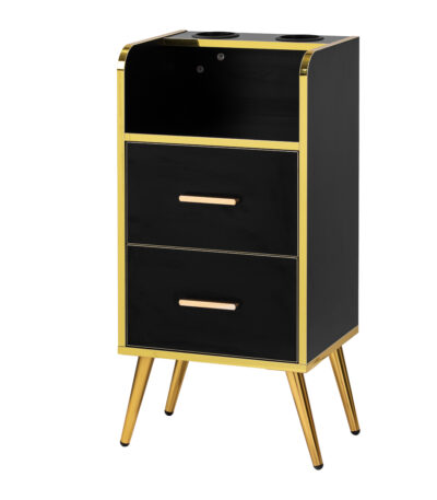 Ayudante De Peluquería Gabbiano Trix Dorado Y Negro