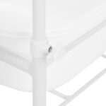 Bandeja De Pedicura Blanca Con Ruedas 4