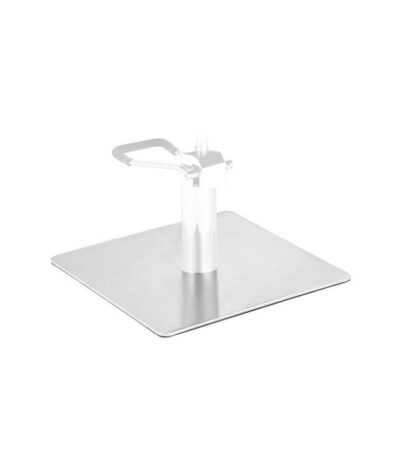 Base Cuadrada Inox L009 Para Sillón De Barbero