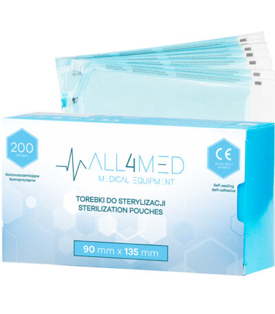 Bolsas Autoclavables All4Med 90 Mm X 135 Mm 200 Unidades