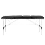 Camilla De Masaje Confort Negra De 3 Secciones Fabricada En Aluminio 3