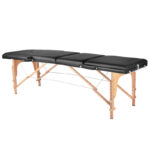 3 Section Comfort Massage Table Black