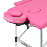 Camilla De Masaje Plegable De Aluminio Activ Fizjo Comfort 2 Segmentos Rosa 3