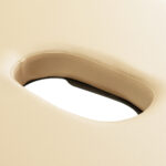 Camilla De Masaje Plegable De Aluminio Balance De 2 Segmentos Color Crema 8