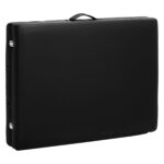 Camilla De Massatge Plegable De Fusta Balanç De 2 Segments 190X70 Negra 12