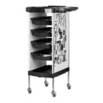 Gabbiano Hairdressing Trolley X11-9 White Graphics
