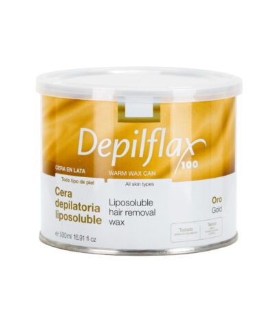 Cera Depilatoria Depilflax 100 Lata Dorada 500 Ml