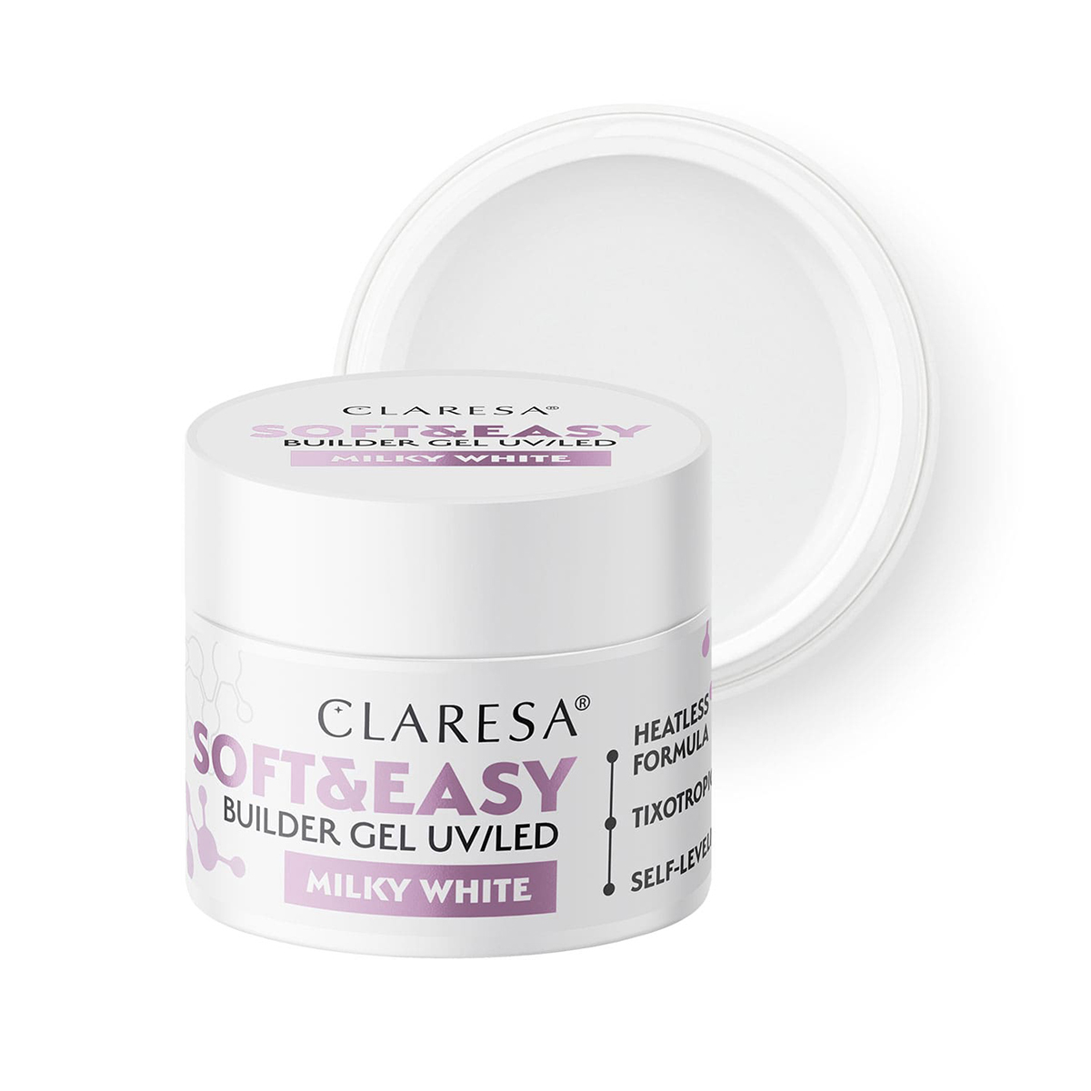 Claresa Soft&Easy Builder Gel Branco Gel Leite 12 G Claresa Soft&Easy Builder Gel Branco Gel Leite 12 G