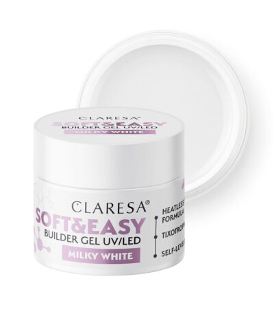 Claresa Gel De Construcción Soft&Easy Gel Blanco Leche 90G