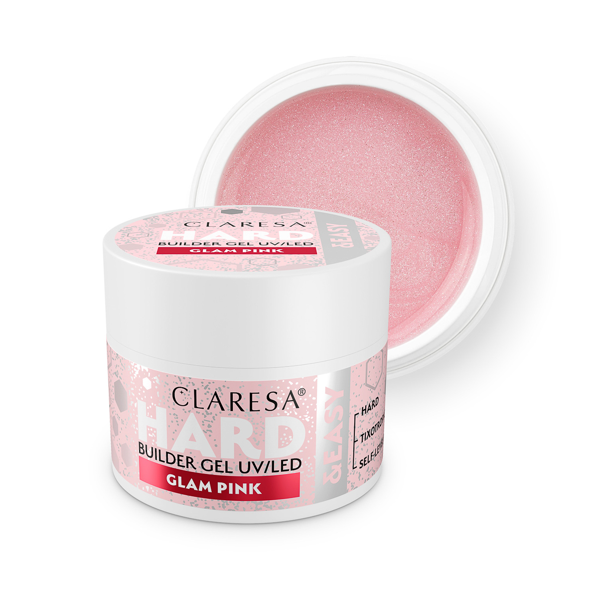 Claresa Hard&Easy Gel Builder Glam Pink 45 G Claresa Hard&Easy Gel Builder Glam Pink 45 G