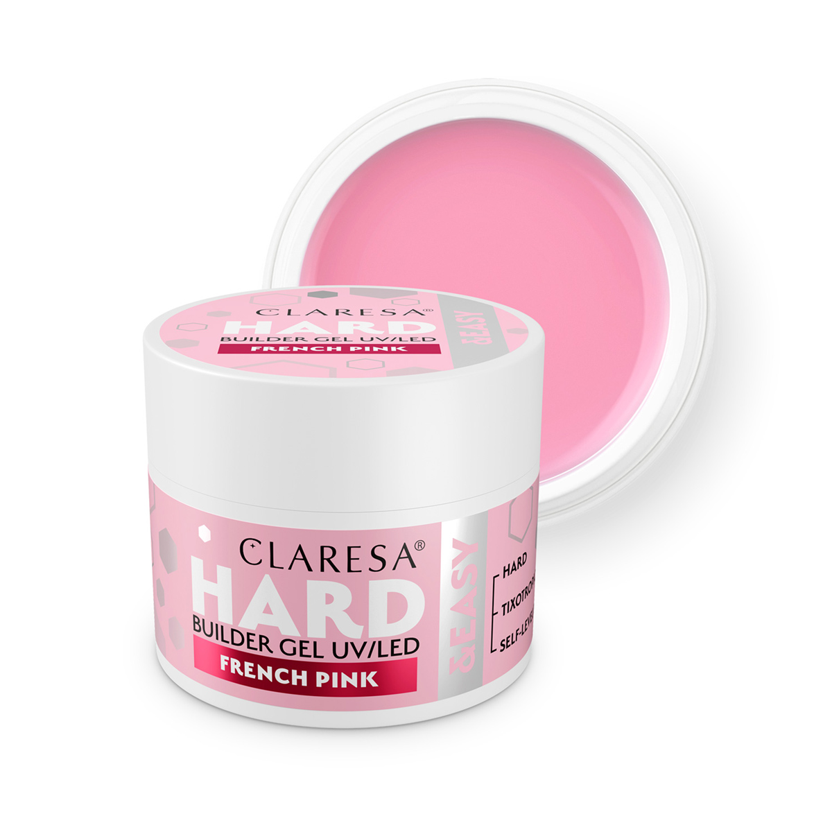 Claresa Hard&Easy French Pink Builder Gel 12 G Claresa Hard&Easy French Pink Builder Gel 12 G