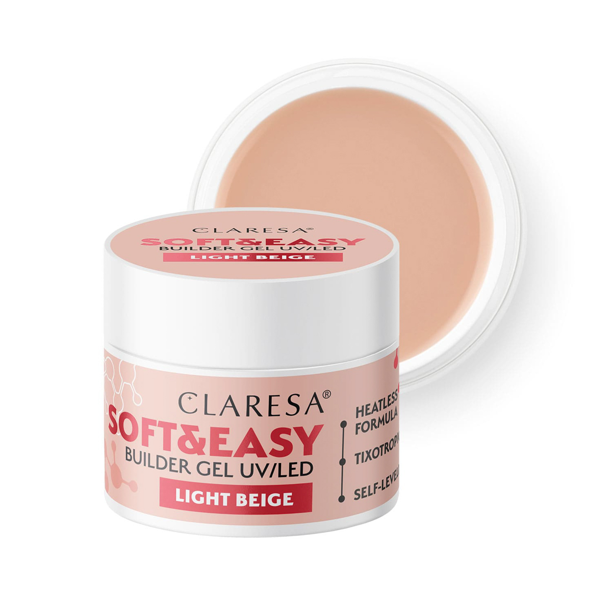 Claresa Soft&Easy Gel Constructor Beige Claro 90G Claresa Soft&Easy Gel Constructor Beige Claro 90G