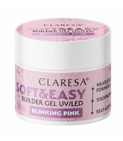 Claresa Soft&Easy Gel Constructor Rosa Intermitente 12 G