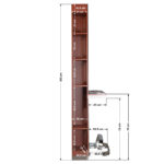 Consola De Peluquería Gabbiano B058 Cerezo 7