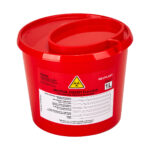 Contentor de resíduos médicos 1 L vermelho