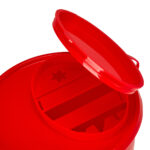 Contentor de resíduos médicos vermelho 1 L 1