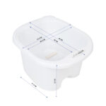 Cuenco De Pedicura Con Rodillos Blanco Lich 3