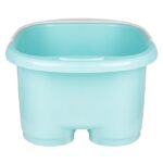 Cuenco De Pedicura Con Rodillos De Liche Azul 2