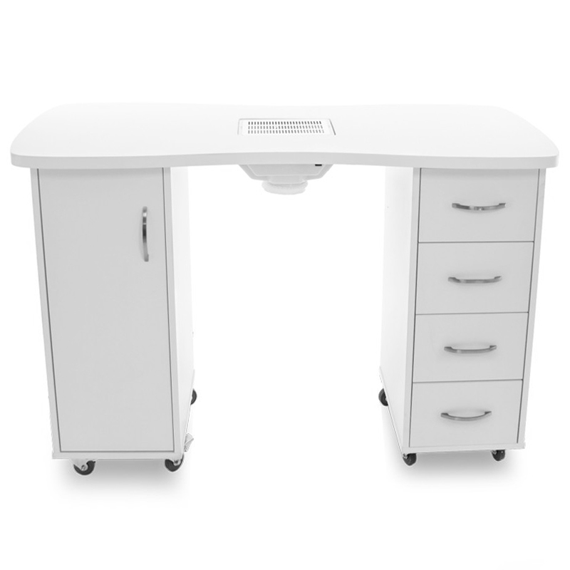 Secretária 2027 Branco Dois Armários com Absorvedor Secretária 2027 Branco Dois Armários com Absorvedor