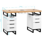 Escritorio Cosmético Momo L02 Con Absorbedor De Polvo 17