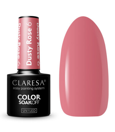 Esmalte De Uñas Híbrido Claresa Dusty Rose 6 - 5G
