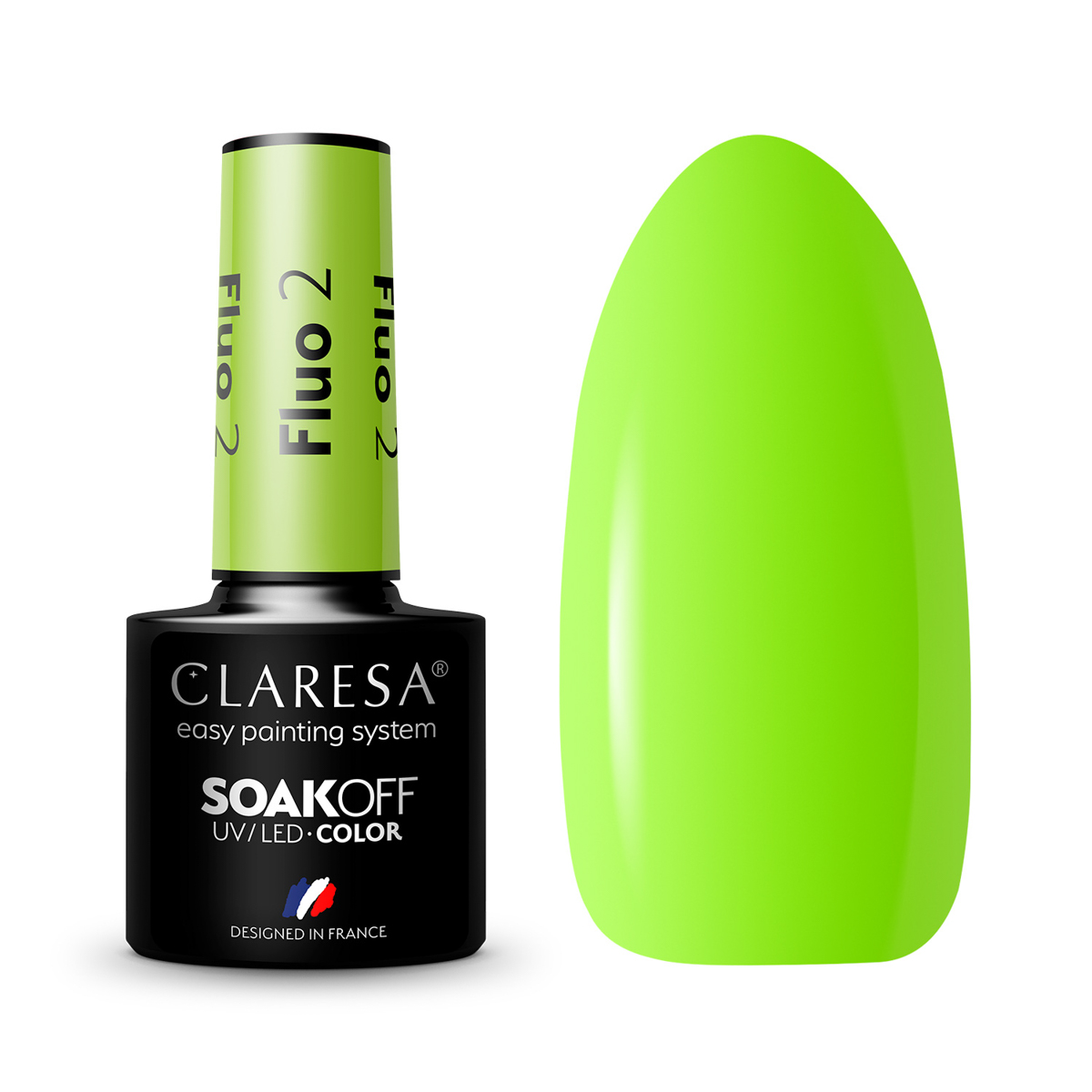 Verniz para unhas Claresa Fluo Hybrid 2 -5G Verniz para unhas Claresa Fluo Hybrid 2 -5G
