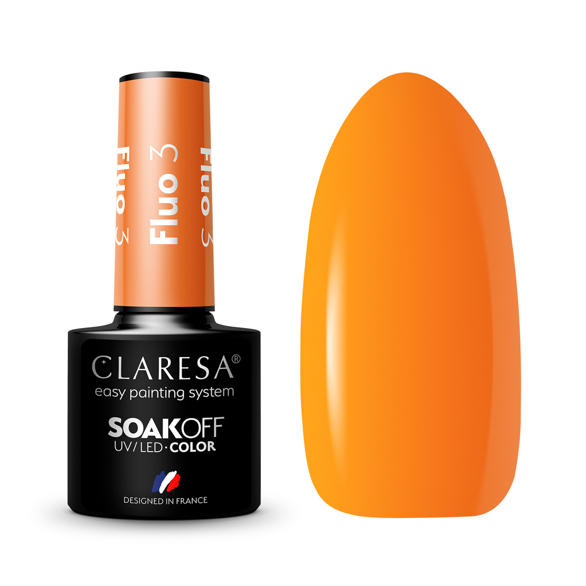 Verniz para unhas Claresa Fluo Hybrid 3 -5G Verniz para unhas Claresa Fluo Hybrid 3 -5G