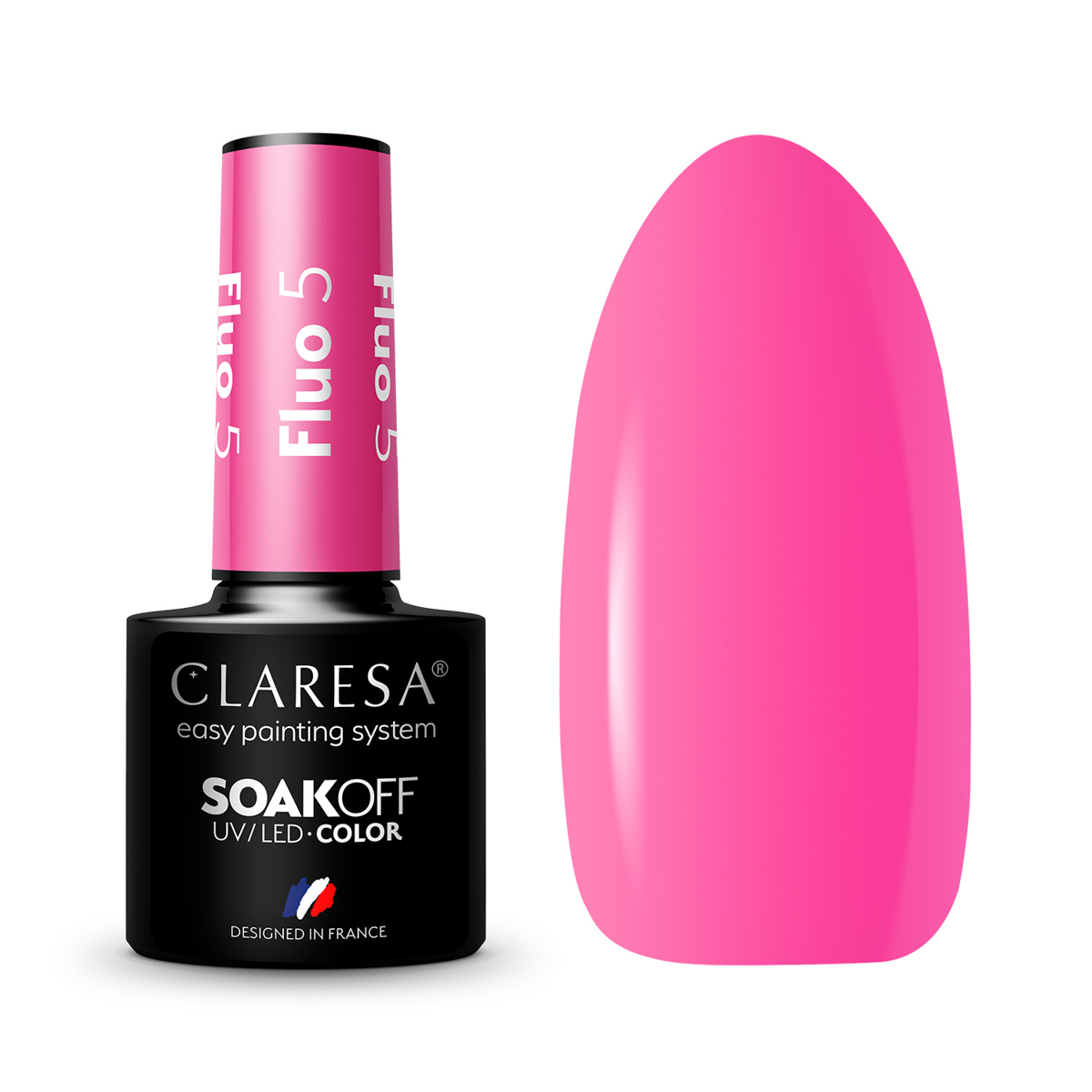 Verniz para unhas Claresa Fluo Hybrid 5 -5G Verniz para unhas Claresa Fluo Hybrid 5 -5G