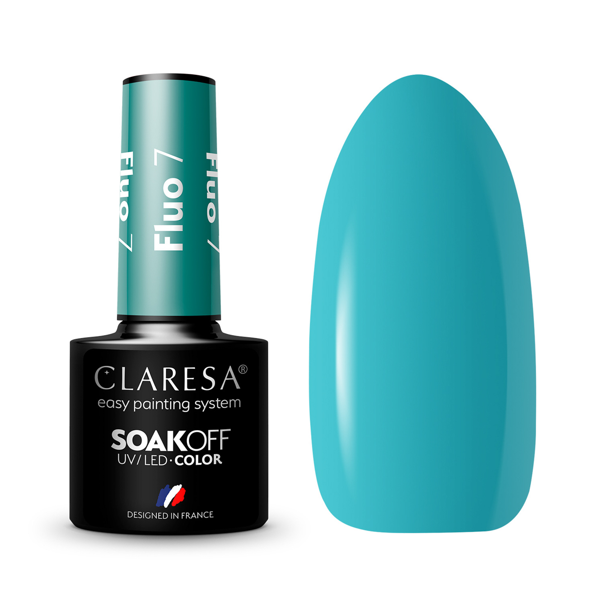 Verniz para unhas Claresa Fluo Hybrid 7 -5G Verniz para unhas Claresa Fluo Hybrid 7 -5G