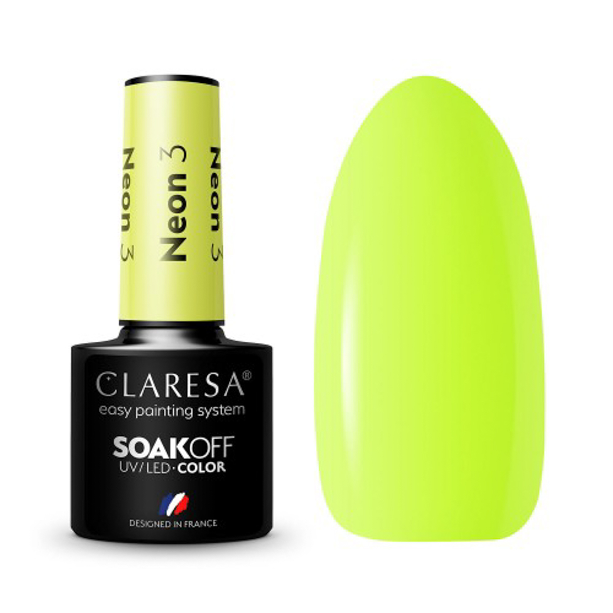 Verniz para unhas Claresa Neon Hybrid 3 -5G Verniz para unhas Claresa Neon Hybrid 3 -5G