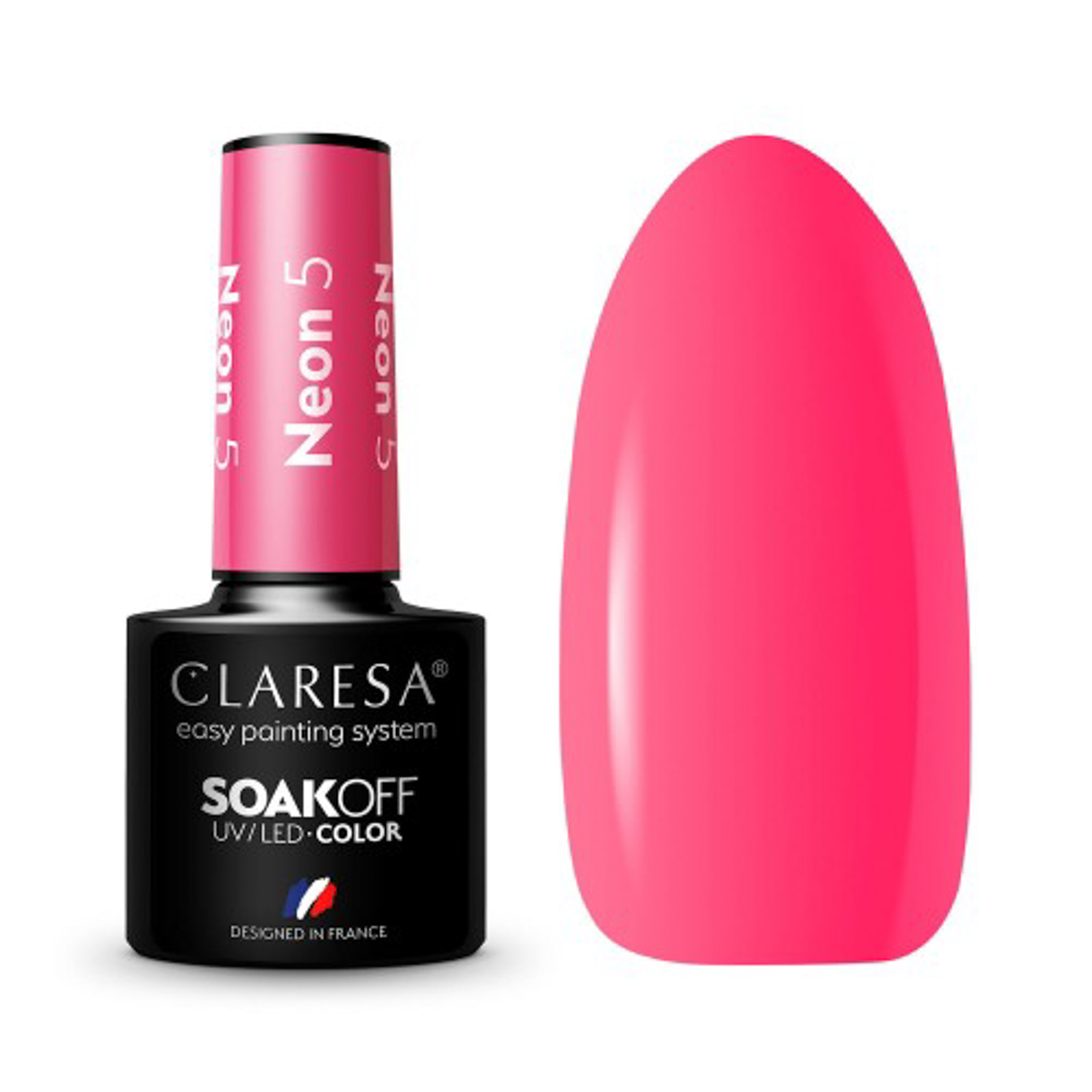 Verniz para unhas Claresa Neon Hybrid 5 -5G Verniz para unhas Claresa Neon Hybrid 5 -5G