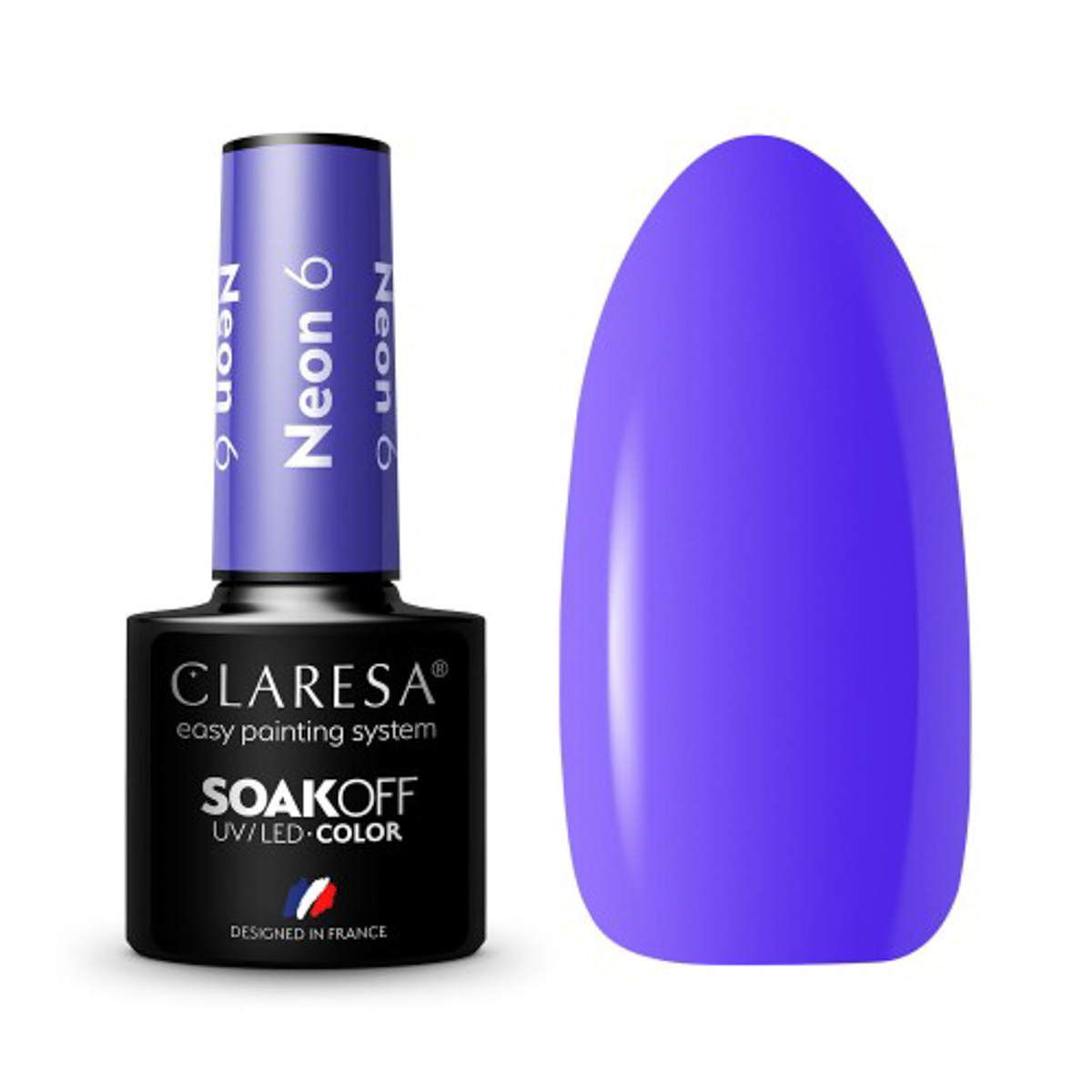 Verniz para unhas Claresa Neon Hybrid 6 -5G Verniz para unhas Claresa Neon Hybrid 6 -5G