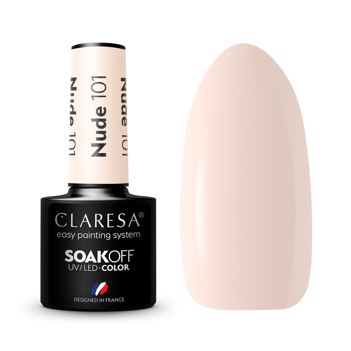 Verniz para unhas Claresa Nude Hybrid 101 -5G Verniz para unhas Claresa Nude Hybrid 101 -5G
