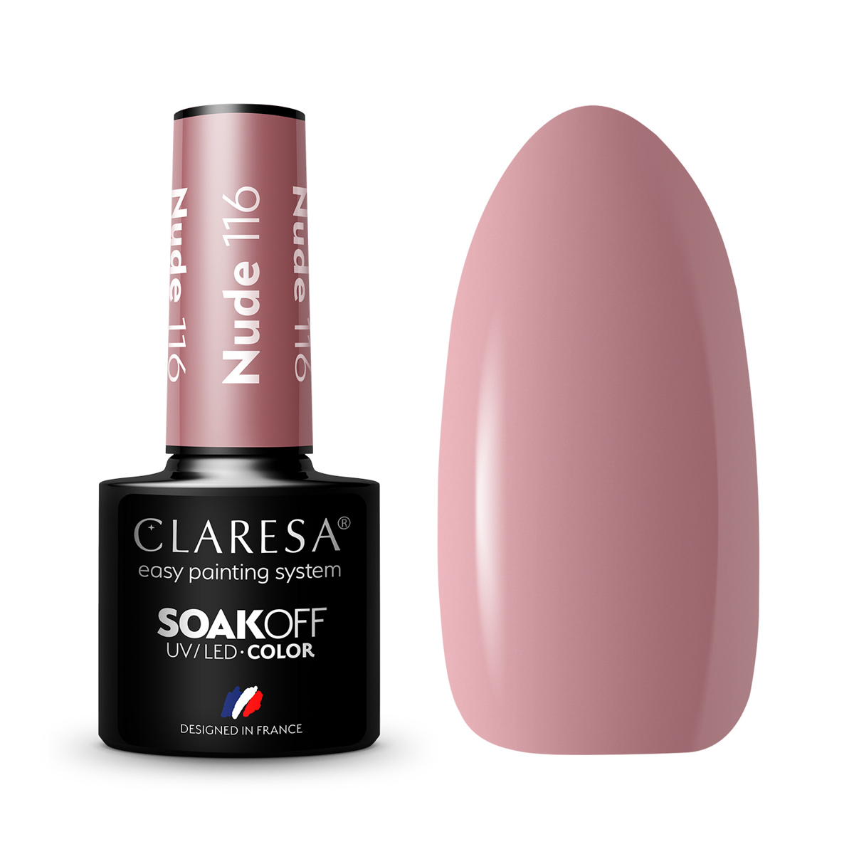 Verniz para unhas Claresa Nude Hybrid 116 -5G Verniz para unhas Claresa Nude Hybrid 116 -5G