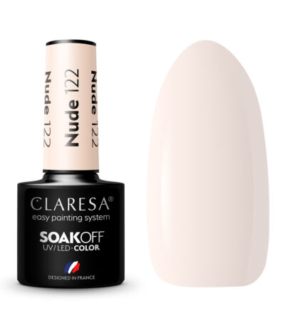 Verniz para unhas Claresa Nude Hybrid 122 -5G