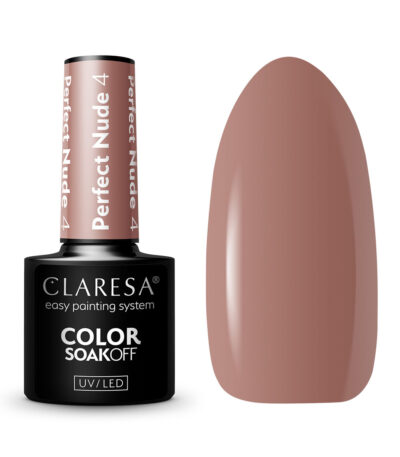 Verniz de unhas híbrido Claresa Perfect Nude 4 -5G
