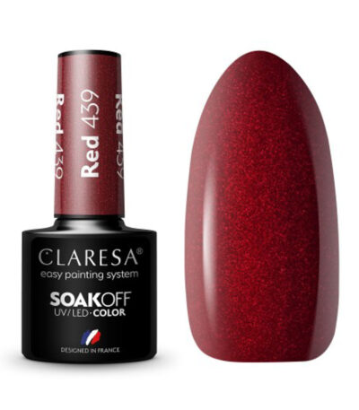 Esmalte De Uñas Híbrido Claresa Rojo 439 -5G