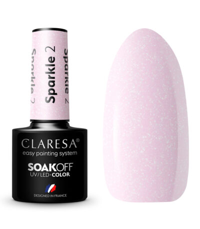 Esmalte De Uñas Híbrido Claresa Sparkle 2 -5G