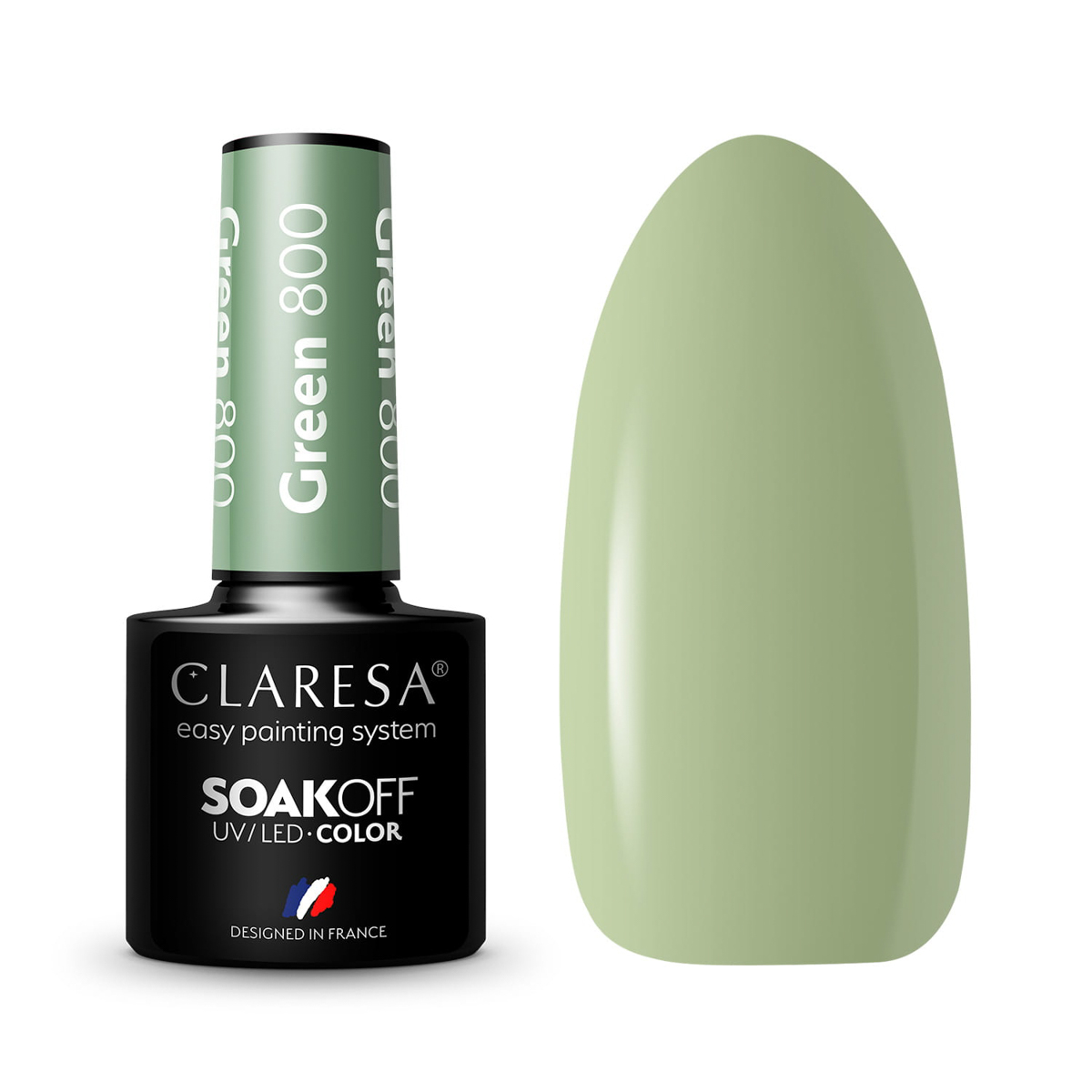 Esmalte híbrido Claresa Verde 800 -5G Esmalte híbrido Claresa Verde 800 -5G