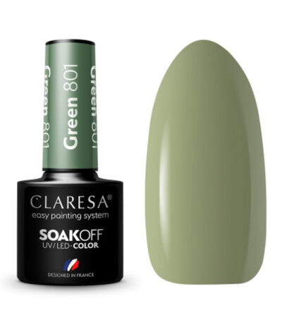 Esmalte Híbrido Claresa Verde 801 -5G