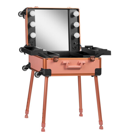 T-27 Mala de suporte para computador portátil em ouro rosa