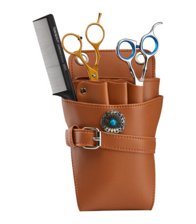 Belt Holster For Hair Scissors T14 Brown